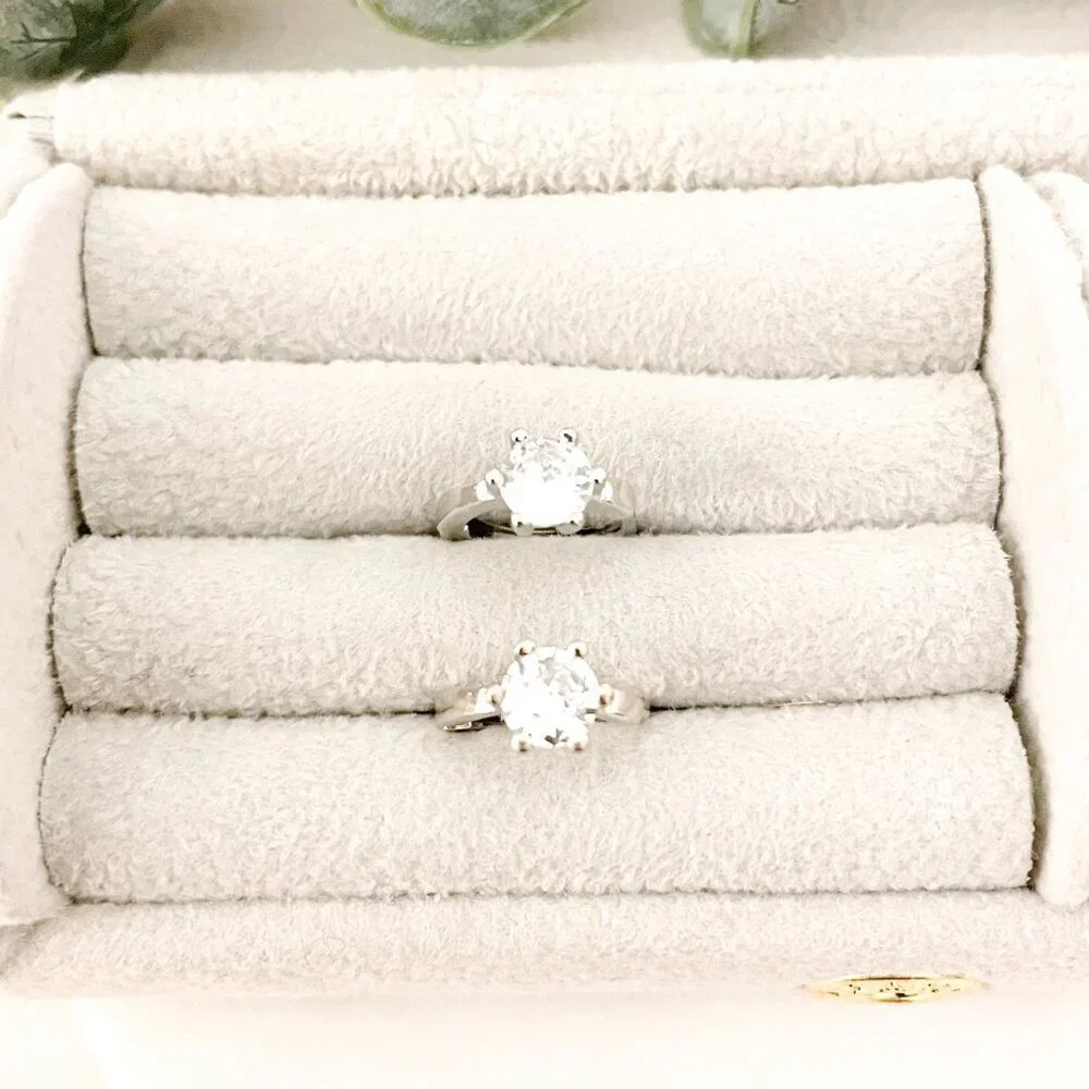 925 Sterling Silver Diamond Huggie Hoop Earrings Silver Huggie Earrings - Picture 4 of 6